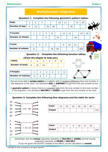 Grade 5 Maths: Workbook - Multiplication & Division