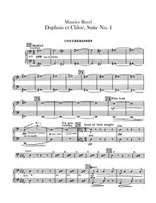 Partition Basses, Daphnis et Chloé  No.1, Fragments symphoniques