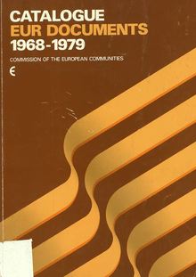 CATALOGUE EUR DOCUMENTS 1968-1979