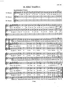 Partition complète, Abbe Stadler, B♭ major, Beethoven, Ludwig van
