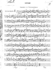 Partition Continuo, 12 Sinfonie a 4, XII sinfonie a quattro. Due violine, alto, organo e violoncello