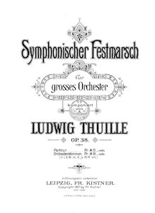 Partition complète, Symphonischer Festmarsch, Op.38, Thuille, Ludwig