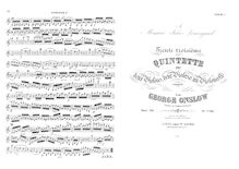 Partition parties complètes, corde quintette No.33, Op.80, Onslow, Georges