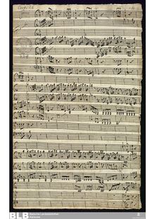 Partition complète, Concerto pour 2 flûtes et 2 cornes en G major
