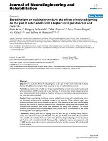 Shedding light on walking in the dark: the effects of reduced lighting on the gait of older adults with a higher-level gait disorder and controls