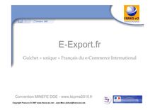 10h30 - Démonstration eExport : Guichet français du e-commerce - E ...