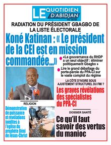 Le Quotidien d’Abidjan du 16/06/2023