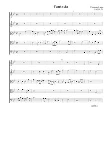 Partition Fantasia VdGS No.11 - partition complète (Tr Tr T T B), fantaisies pour 5 violes de gambe