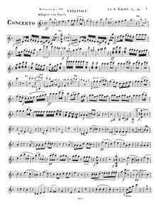 Partition violons I, violoncelle Concerto, Op.14, Concerto in Forme d un Concertino pour Violoncelle avec Accompagnement de l Orchestre ou du Pianoforte, Op.14