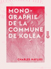 Monographie de la commune de Koléa - Algérie