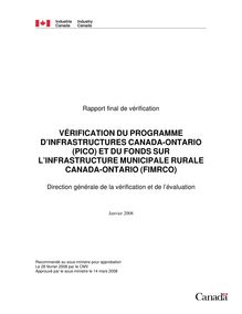 Infrastructure COIP-COMRIF Audit Report-Approved - French