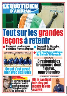 Le Quotidien d’Abidjan n°3050 - du jeudi 11 mars 2021
