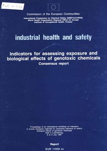 Indicators for assessing exposure and biological effects of genotoxic chemicals
