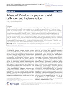 Advanced 3D indoor propagation model: calibration and implementation