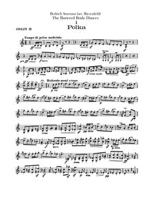 Partition violons II, pour Bartered Bride, Prodaná nevěsta / Die Verkaufte Braut