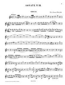 Partition hautbois 2, église Sonata, Church Sonata No.13Church Sonata No.16