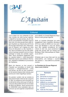 Journal "L Aquitain" - AAAF