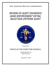 GED Audit Cover Sheet