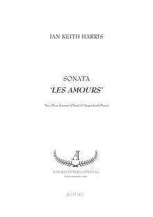 Partition complète et parties, Sonata, Les amours, Harris, Ian Keith