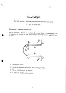 Résistance des matériaux : introduction aux calculs des structures 2001 Génie Mécanique et Conception Université de Technologie de Belfort Montbéliard