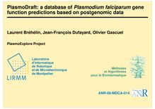 PlasmoDraft: a database of Plasmodium falciparum gene function predictions based on postgenomic data