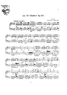 Partition complète, Piano Trio en E-flat major, D.929, E♭ major