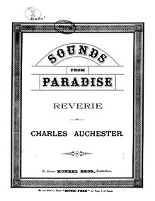 Partition complète, Sounds From Paradise, Reverie, D major, Auchester, Charles