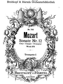 Partition trompette 1 (en C), église Sonata, Church Sonata No.12Church Sonata No.14