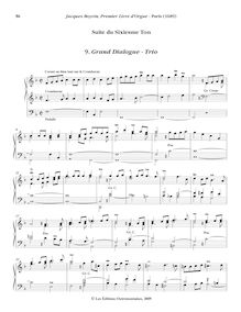 Partition , Grand Dialogue - Trio, Oeuvres complètes d orgue, Boyvin, Jacques