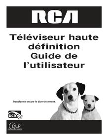 Notice HDTV RCA  HD50LPW52