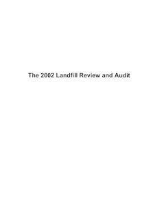 The 2002 Landfill Review and Audit