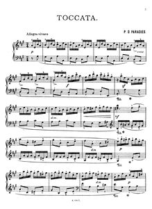 Partition complète, Sonata No.6, Paradies, Pietro Domenico