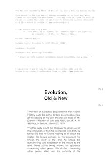 Evolution, Old & New - Or, the Theories of Buffon, Dr. Erasmus Darwin and Lamarck, - as compared with that of Charles Darwin