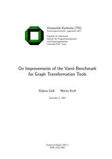 On Improvements of the Varro19 o Benchmark for Graph ...