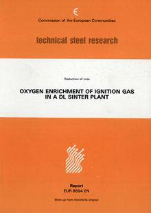 Oxygen enrichment of the combustion gases for sinterbed ignition