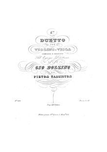 Partition parties complètes, Duetto pour violon et viole de gambe No.4