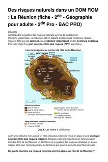 Des risques naturels dans un DOM ROM : La Réunion