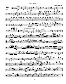 Partition violoncelle, Piano Trio No.6, Op.54, F Major, Fesca, Alexander