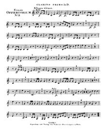 Partition trompette (Clarino) 1, Offertorium de tempore, D major