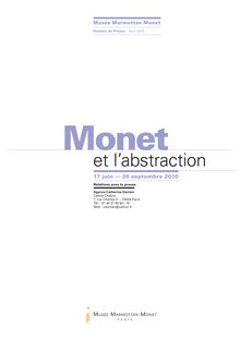 Monet et l Abstraction