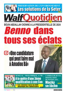 Walf Quotidien N°9444 - du 22/09/2023