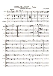 Partition compléte, Waltz, WoO 84, Beethoven, Ludwig van