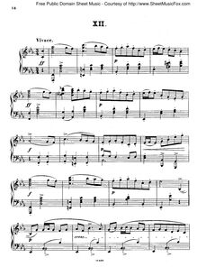 Partition No.12, Polish National Dances, Op.3, Scharwenka, Xaver