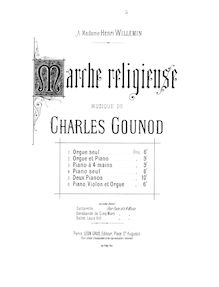 Partition complète, Marche religieuse, Gounod, Charles par Charles Gounod