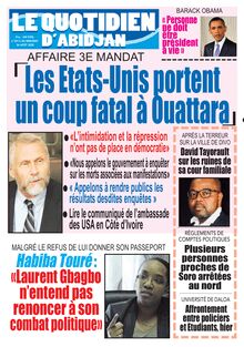 Le Quotidien d’Abidjan n°2912 - du mercredi 26 août 2020