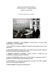 Rencontres de l École Doctorale d Histoire de l Université Paris Panthéon Sorbonne