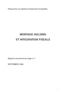 Holding et integration fiscales 2