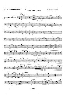 Partition violoncelle, Piano quintette No.1, A minor, Farrenc, Louise