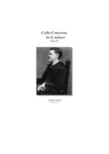 Partition complète, violoncelle Concerto, Op.33, Concerto in G minor for Cello and Orchestra