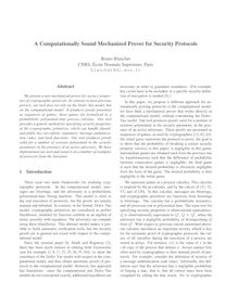 A Computationally Sound Mechanized Prover for Security Protocols